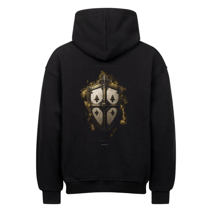 Our Help And Our Shield Psalm 33:20 Oversize Hoodie Front & Back