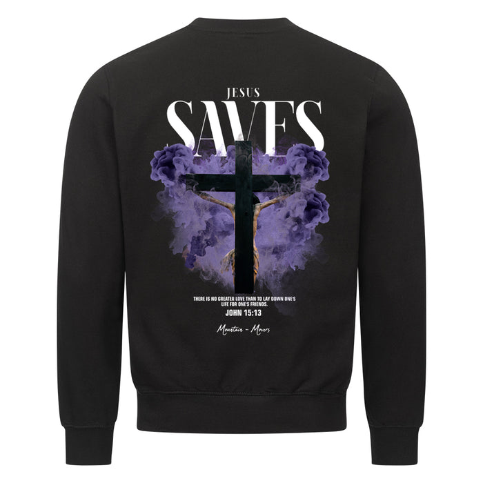Jesus Saves Streetwear Sweater Rugprint