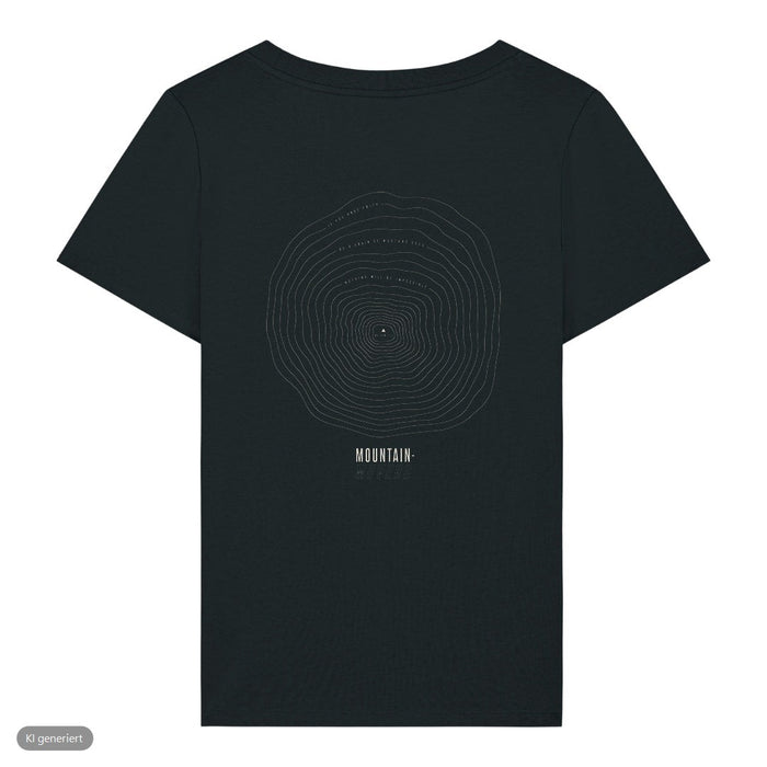 Mustard Seed Höhenlinien Matthäus 17:20 Frauenshirt Front & Backprint