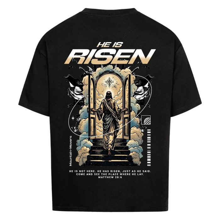 He is Risen Matthew 28:6 Oversize Shirt BackPrint