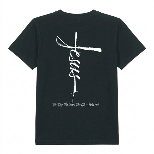 Jezus Kruis Kinder T-Shirt Rugprint
