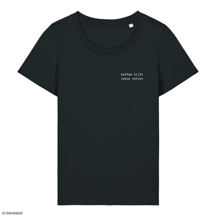 Kaffee hilft Jesus rettet Frauenshirt