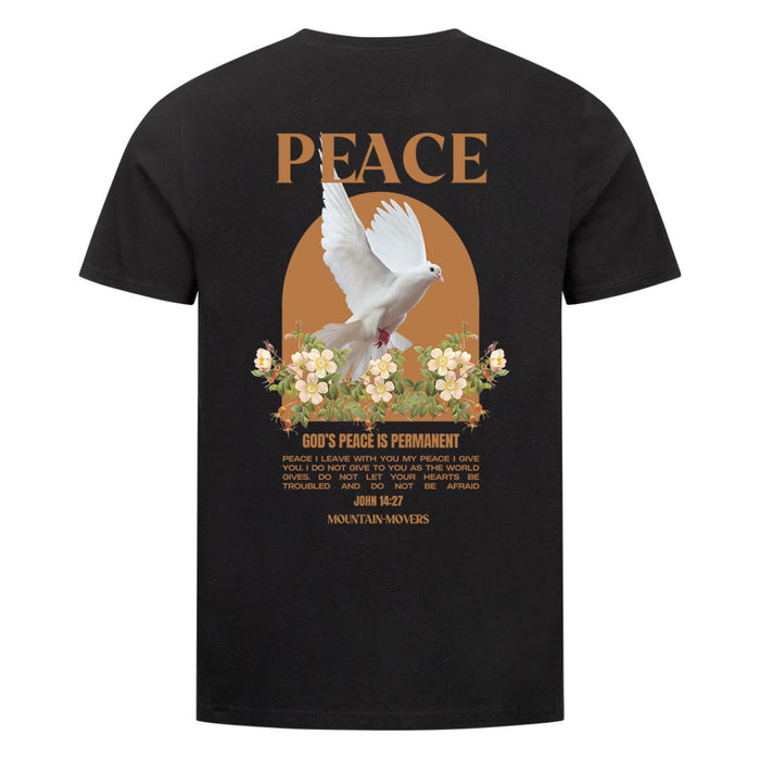 Peace Dove flower shirt backprint