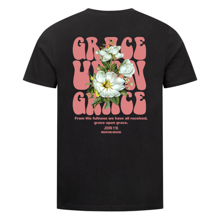 Grace upon Grace Flower Shirt Backprint