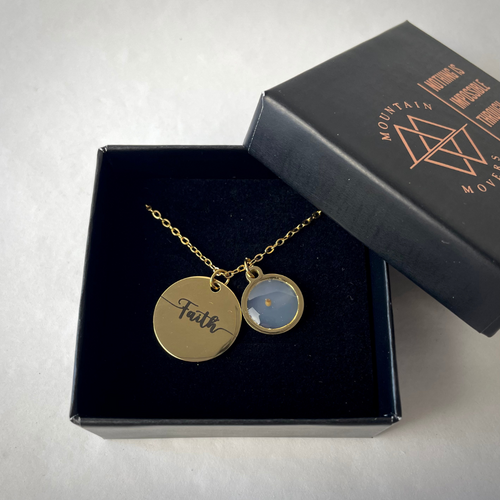 Faith Mustard Seed Stainless Steel Necklace