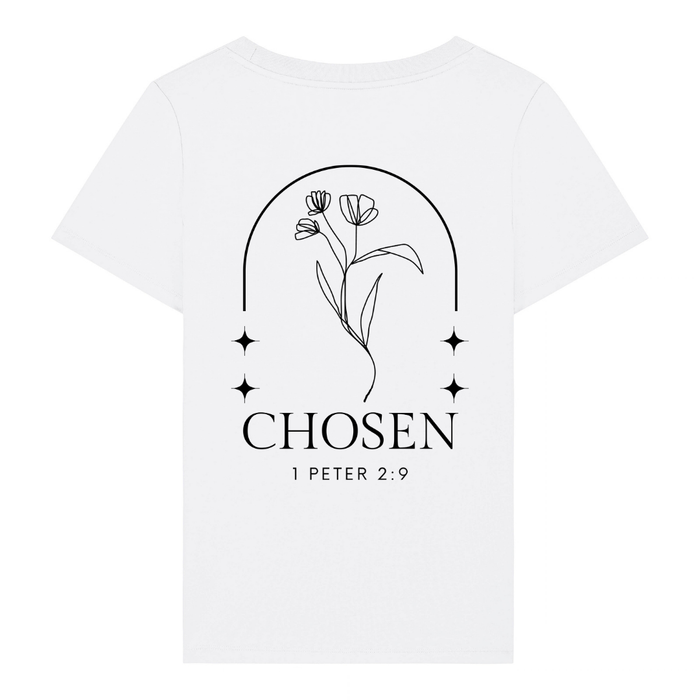Chosen Flower Frauen T-Shirt BackPrint