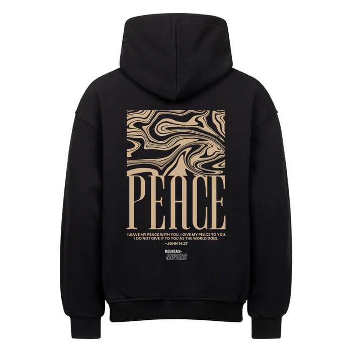 Peace streetwear oversized hoodie met rugprint