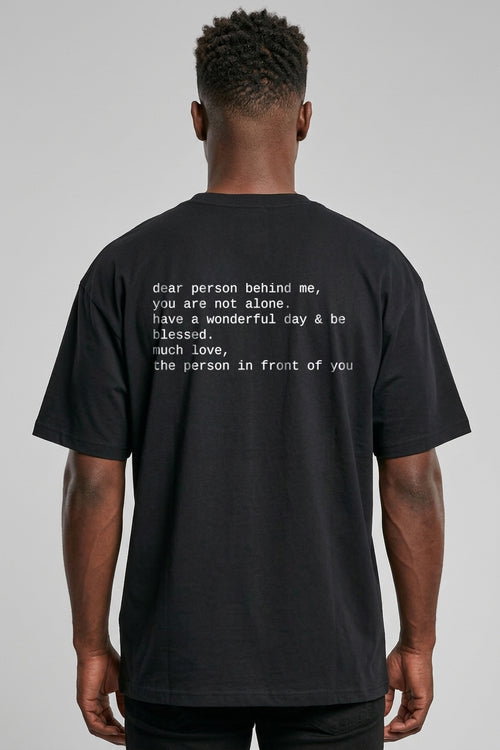Lieve Persoon Oversized T-shirt met rugprint