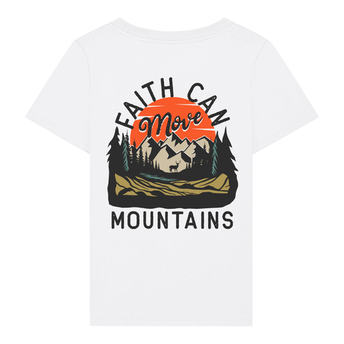 Mountains Retro Frauen Shirt BackPrint