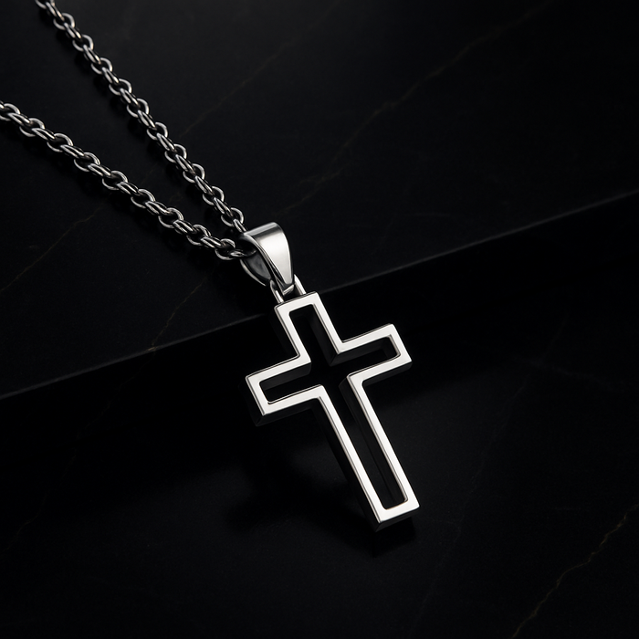 Edelstahl Kette mit Loch