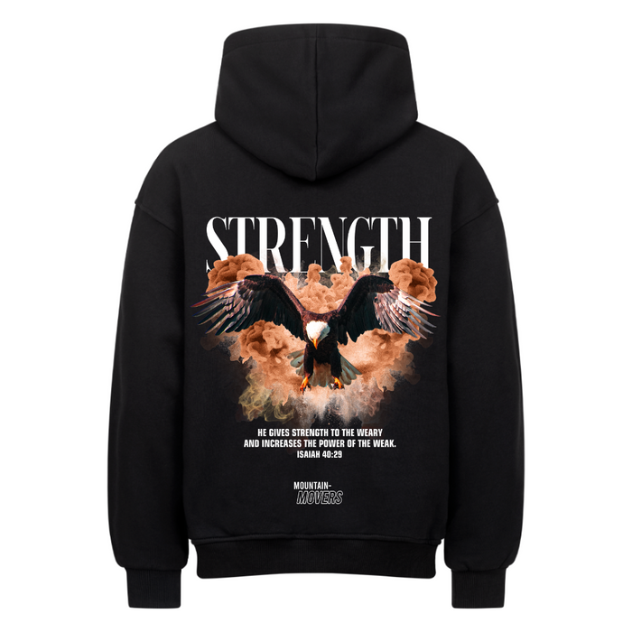 STERKTE OVERSIZE HOODIE Rugprint