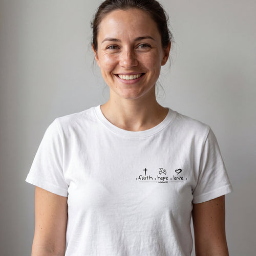 Geloof hoop liefde T-shirt