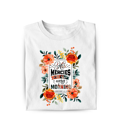 HIS MERCIES FRAUEN T-SHIRT FRONT