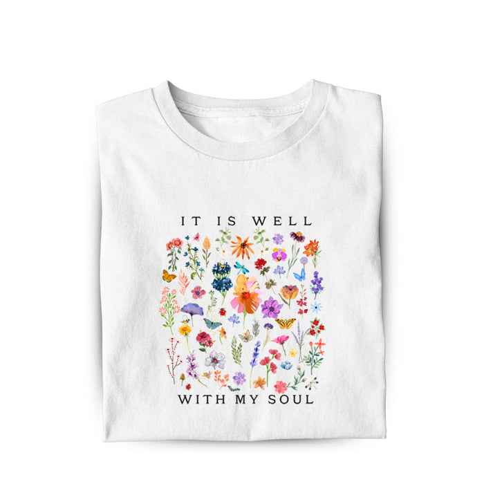 It is well (Bloemen) damesshirt