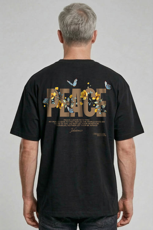 Peace Flower Oversized Shirt BackPrint