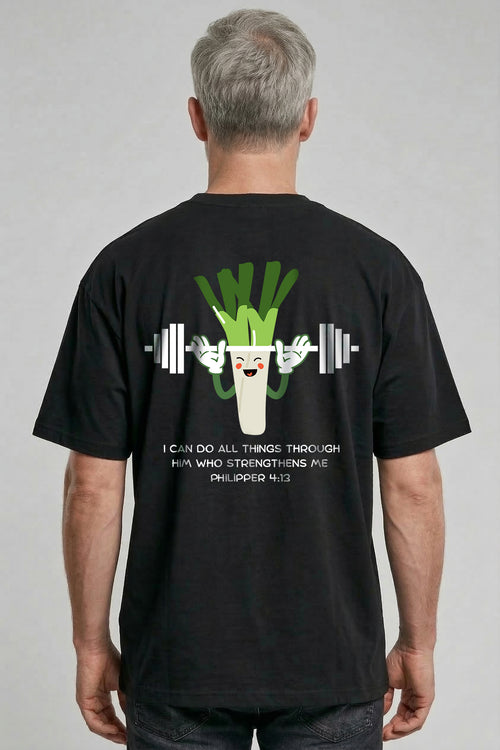 Ik kan alles doen met het lanceren van een Gym Oversize T-shirt Rugprint
