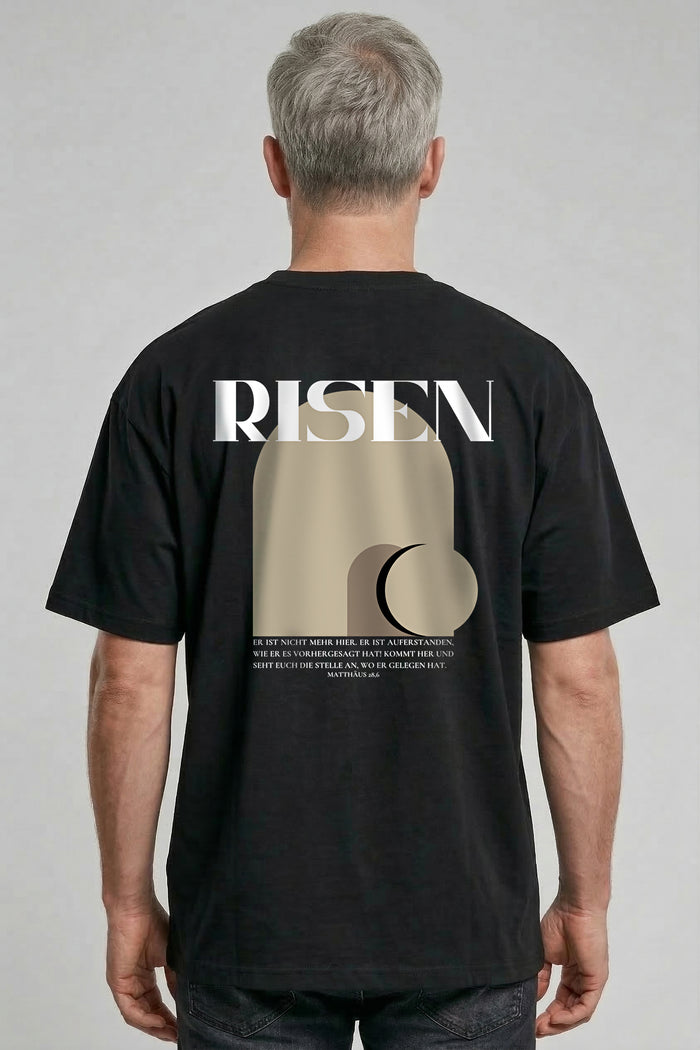 Risen Matthew 28.6 Oversized Shirt Backprint