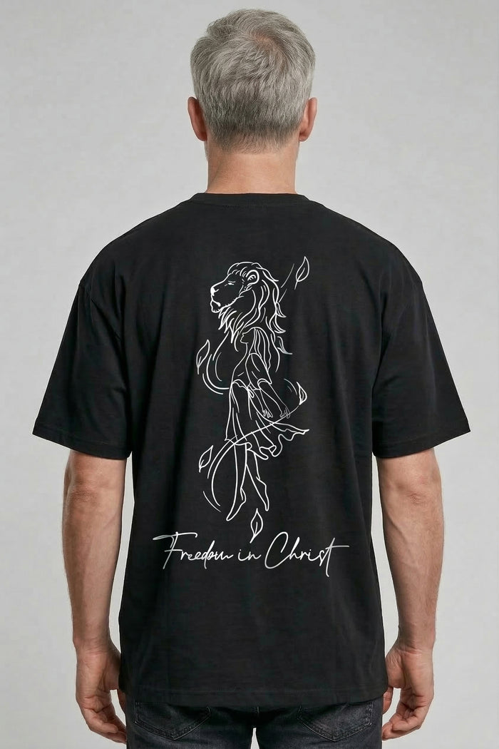 Freedom in Christ Oversized Shirt BackPrint