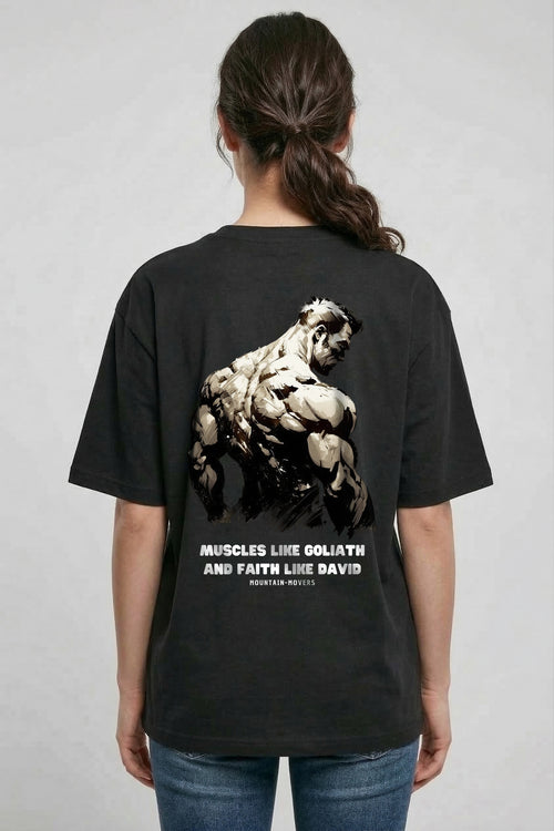 Muscles like Goliath Oversized Shirt BackPrint