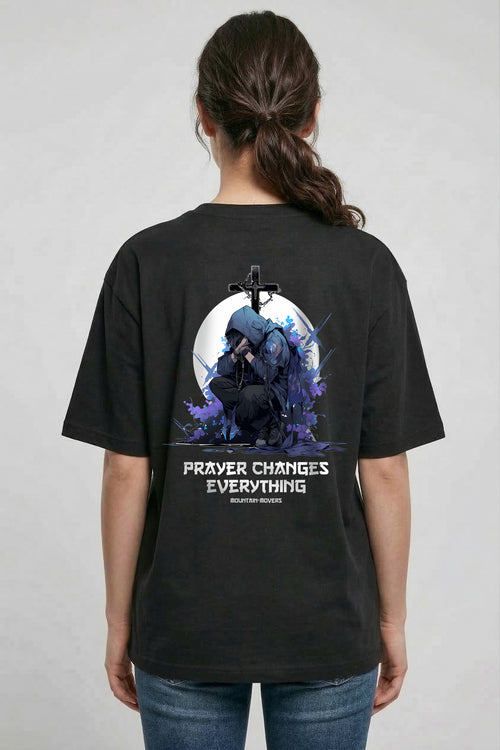 Gebed verandert Anime Oversized T-shirt