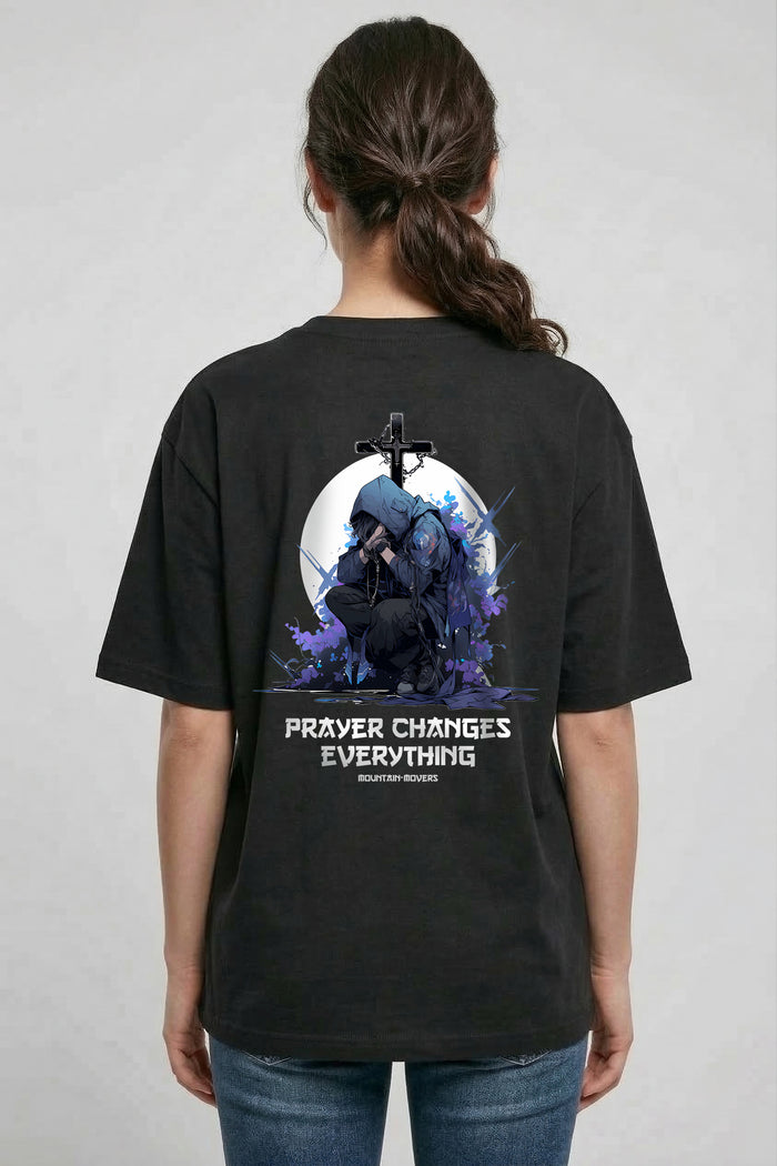 Gebed verandert Anime Oversized T-shirt