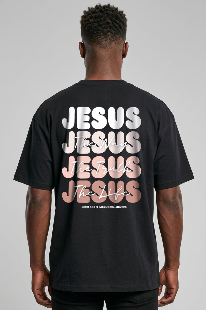 Jesus X John 14: 6 Oversized Shirt Backprint