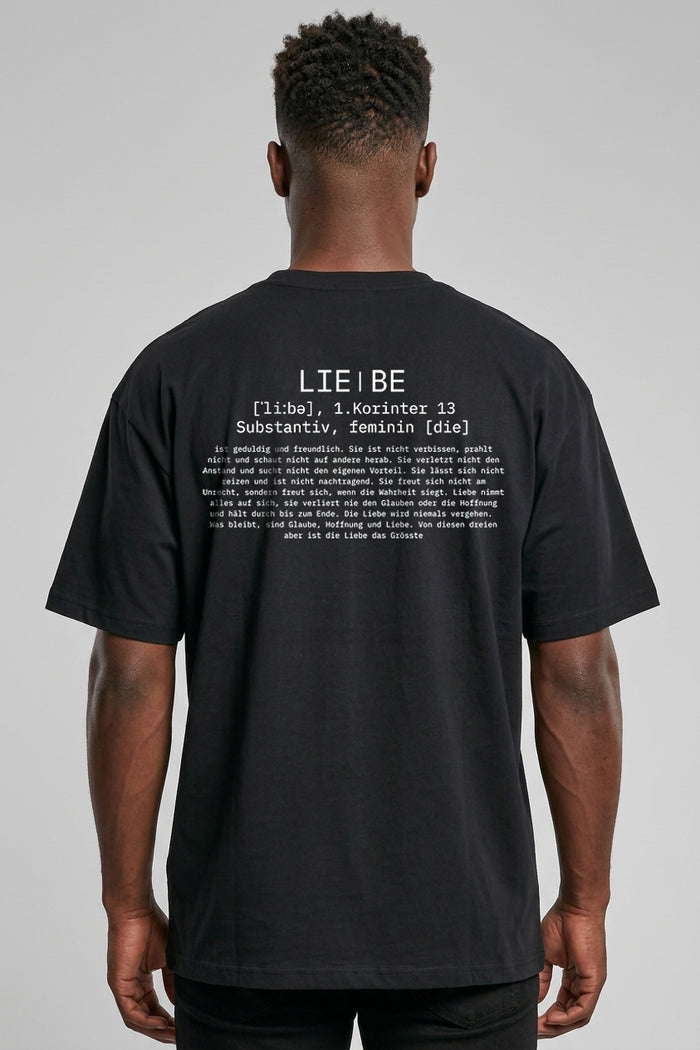 Definition Liebe Oversized Shirt BackPrint