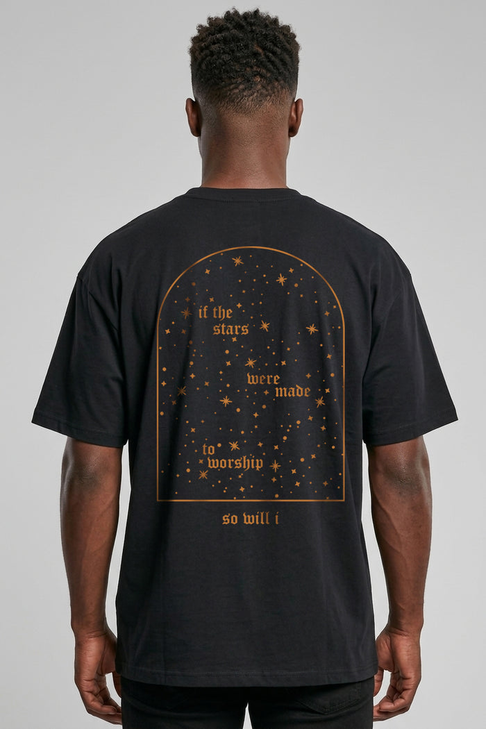 Stars Worship Oversized Shirt BackPrint