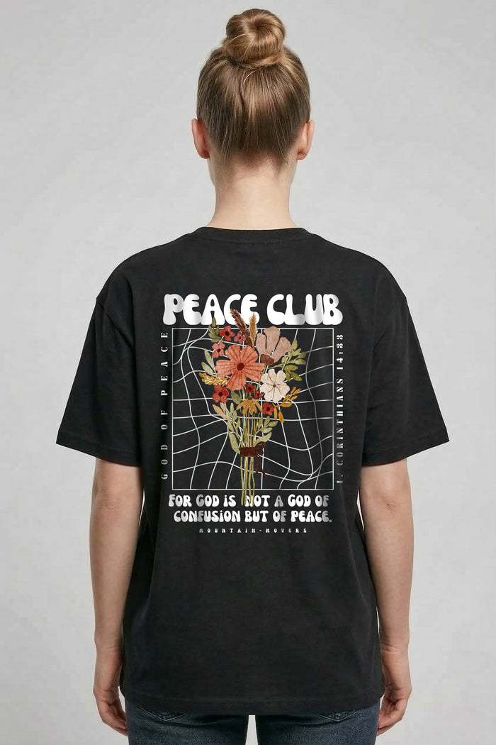Peace Club Oversized Shirt Backprint