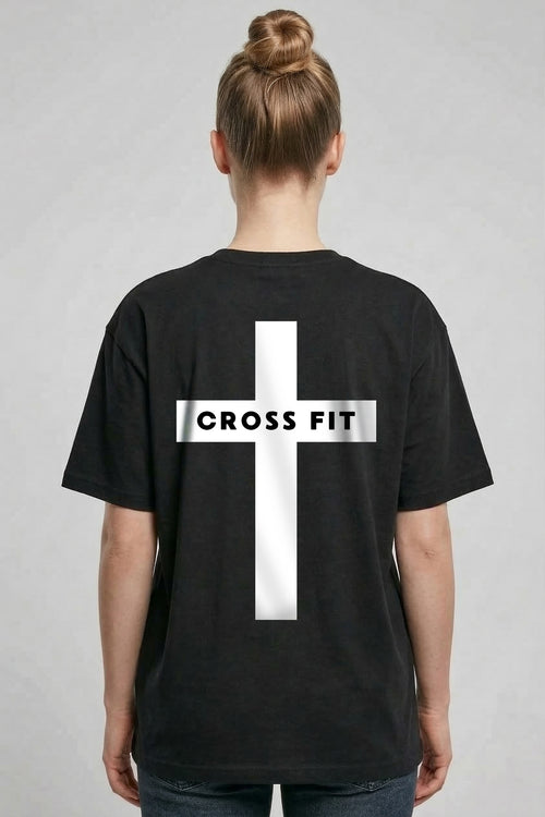 Crossfit Gym Oversized T-shirt met print op de achterkant