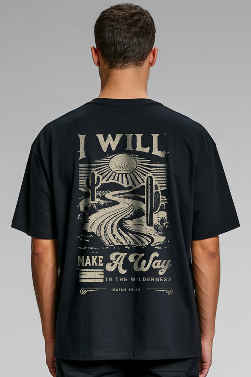 Way in the Wilderness Oversized Shirt Backprint