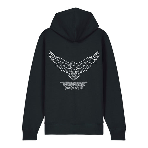 Eagle Isaiah 40:31 Zipper Hoodie Backprint