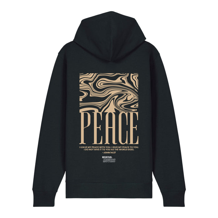 peace streetwear Zipper Hoodie Backprint