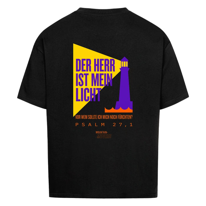 Der Herr ist mein Licht Oversize Shirt Backprint