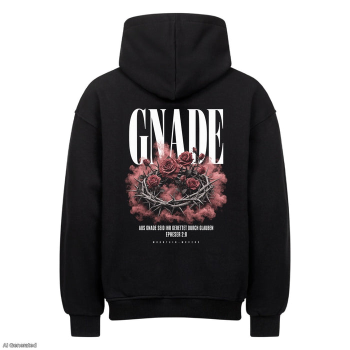 Gnade Epheser 2:8 Oversize Hoodie Backprint
