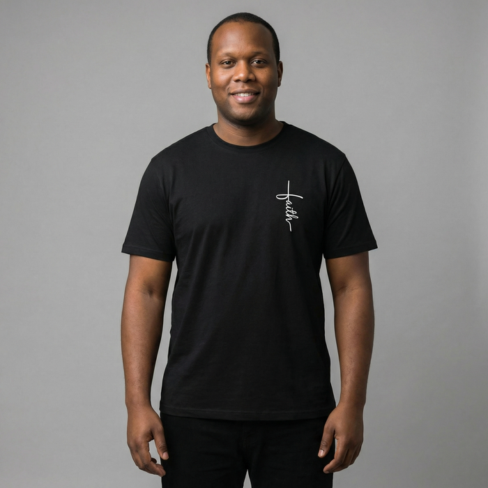 Little Faith Cross Oversized Shirt