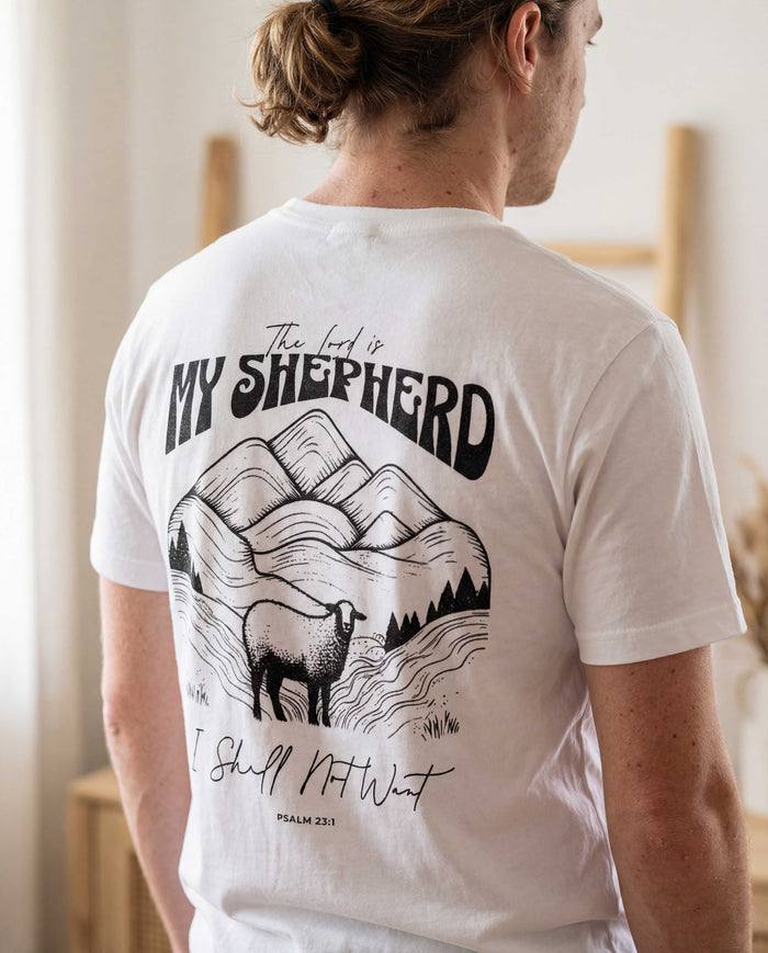 The Lord is My Shepherd Shirt Backprint