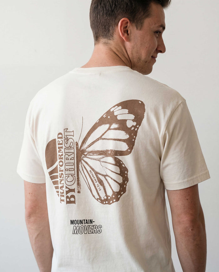 Transformed by Christ Shirt Backprint