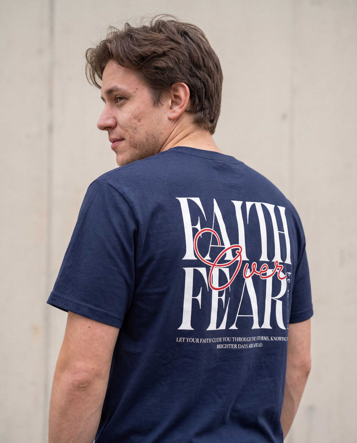 Faith Over Fear Minimalist Shirt Rugprint