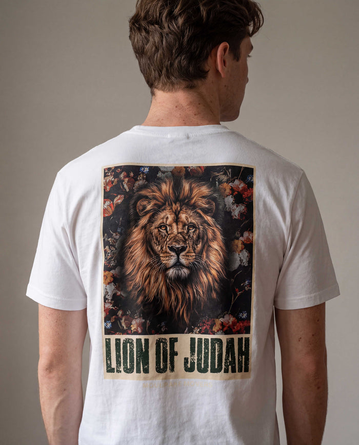 Lion of Judah Retro Shirt Backprint