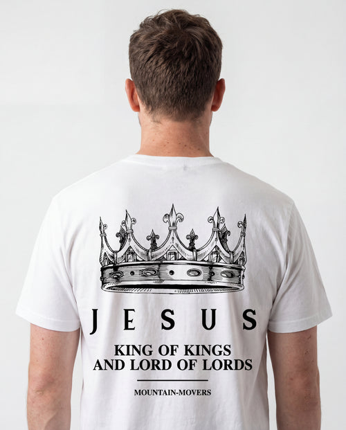Jezus Koning der Koningen Shirt Rugprint