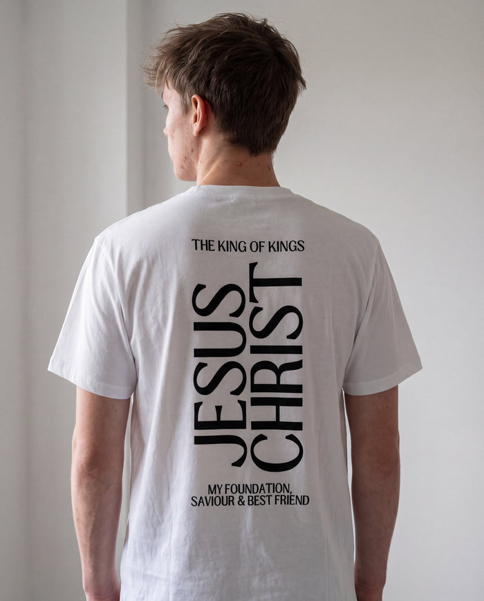 Koning Jezus Christus shirt rugprint
