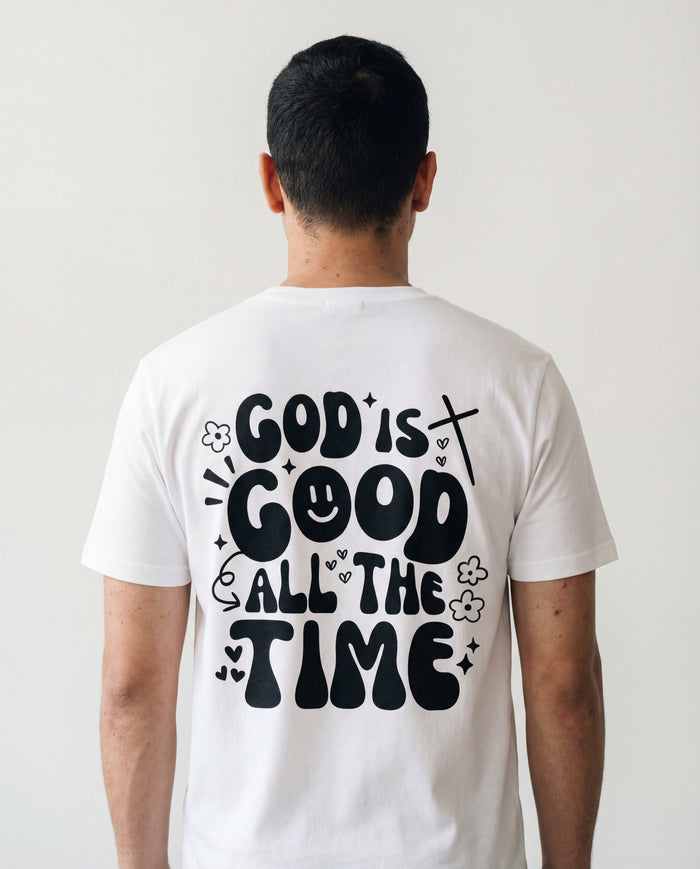 God is good Hearts T-Shirt BackPrint