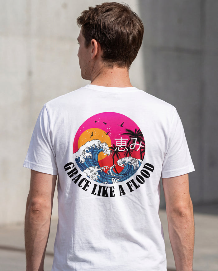 Genade als een Flood T-shirt Rugprint