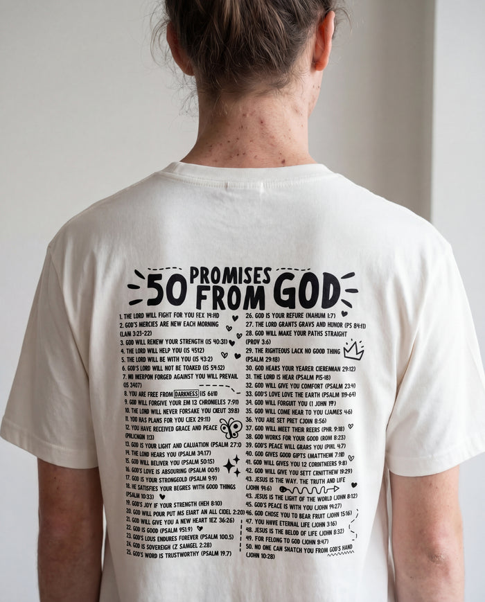 50 promises from God Shirt Backprint