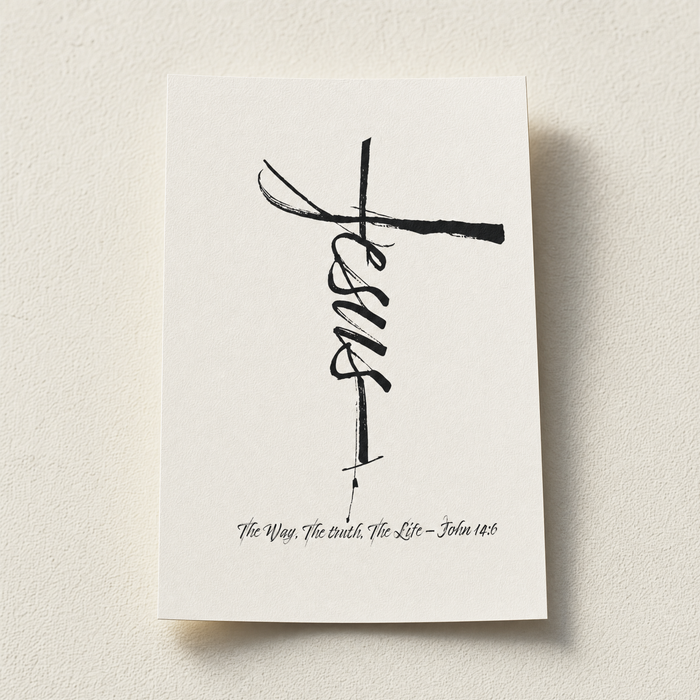 Jesus Cross Poster A4 + A3 + A0