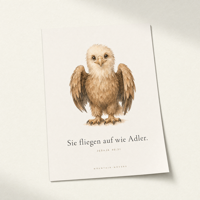 They Soar on Wings Like Eagles, Eagle Kids Poster A4