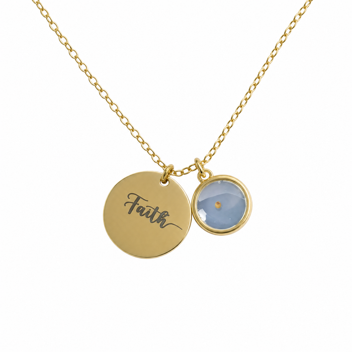 Faith Mustard Seed Stainless Steel Necklace