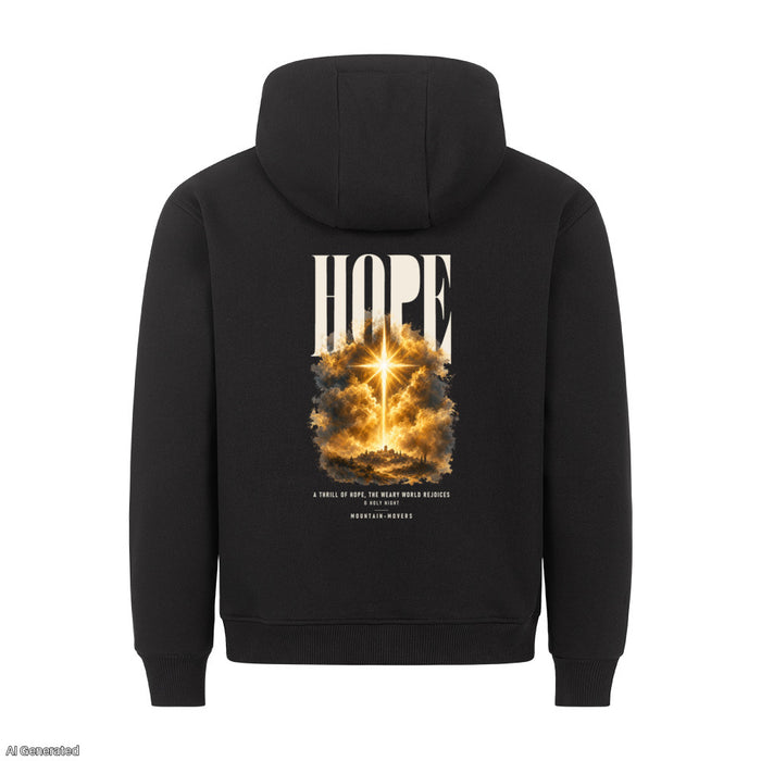Hope Weary World Rejoices Christmas Hoodie Backprint