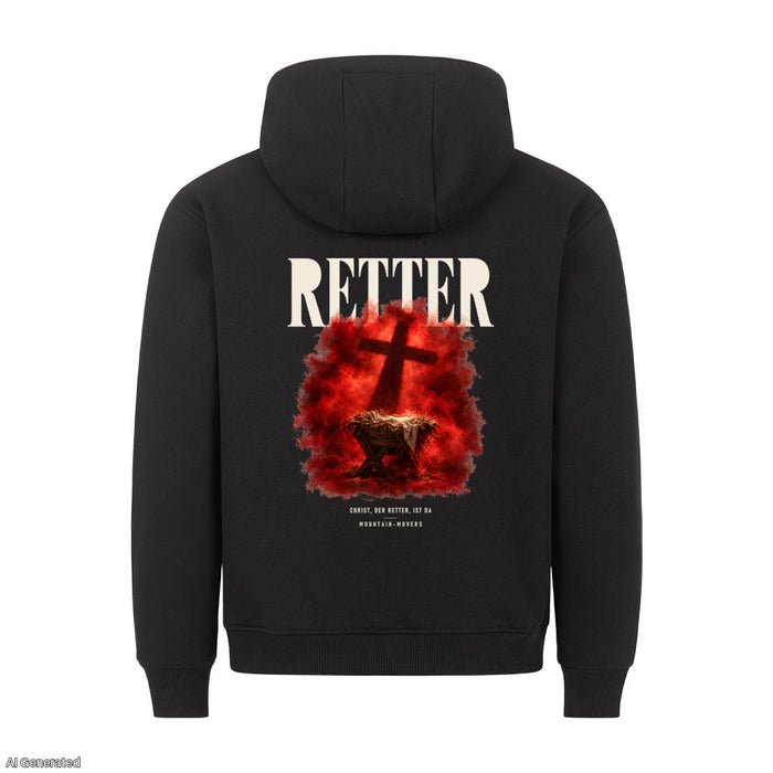 Retter Christ der Retter ist da Christmas Hoodie Backprint